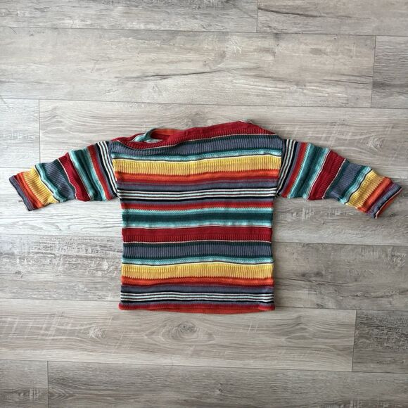 RL Polo, LRL Lauren Jeans Co Vintage Rainbow Stripe Women's Sweater Sz XS Y2k - Picture 4 of 5